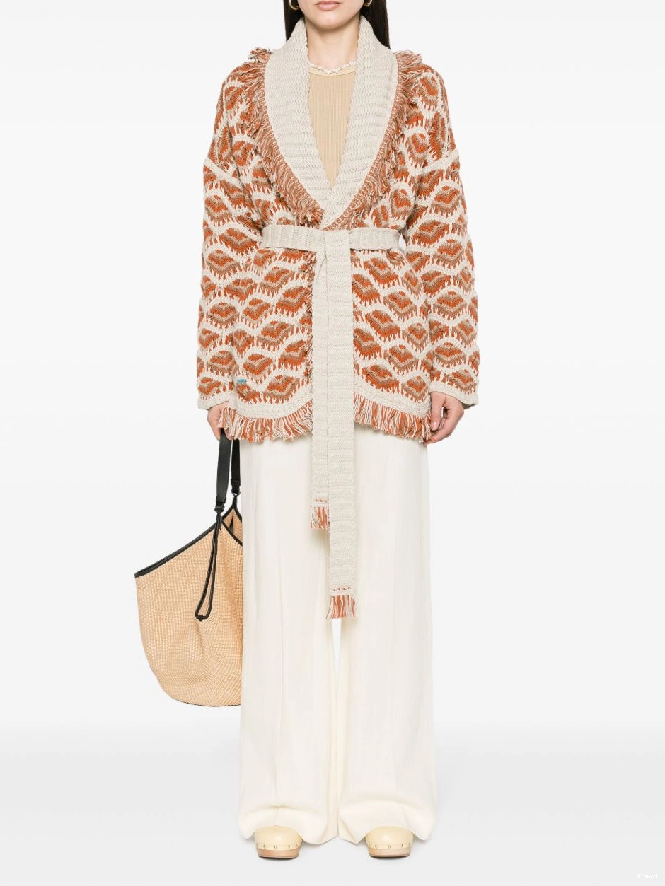 Affordable patterned-intarsia Mahal cardigan Women Hawa Alanui 0724